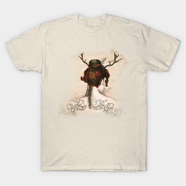 Cernunnos - Goddess of the Forest T-Shirt by Sybille